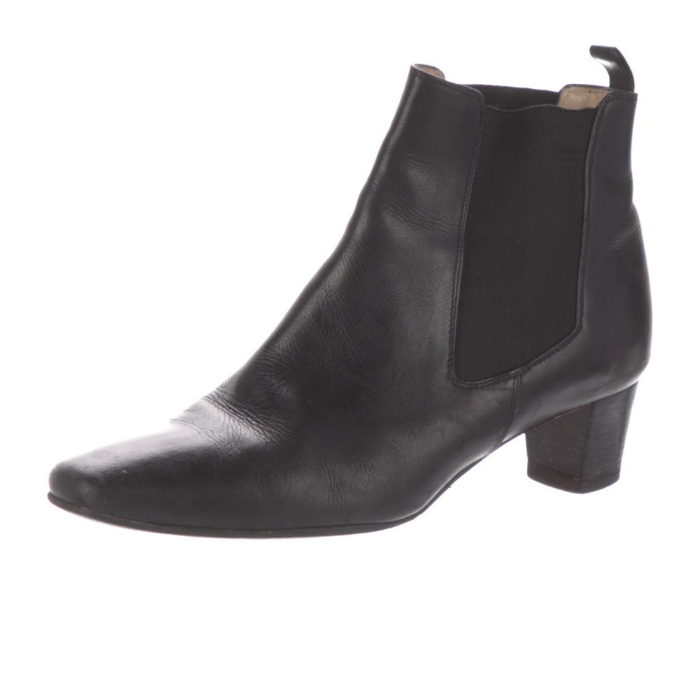 Christian Louboutin black Leather Chelsea Boots 38